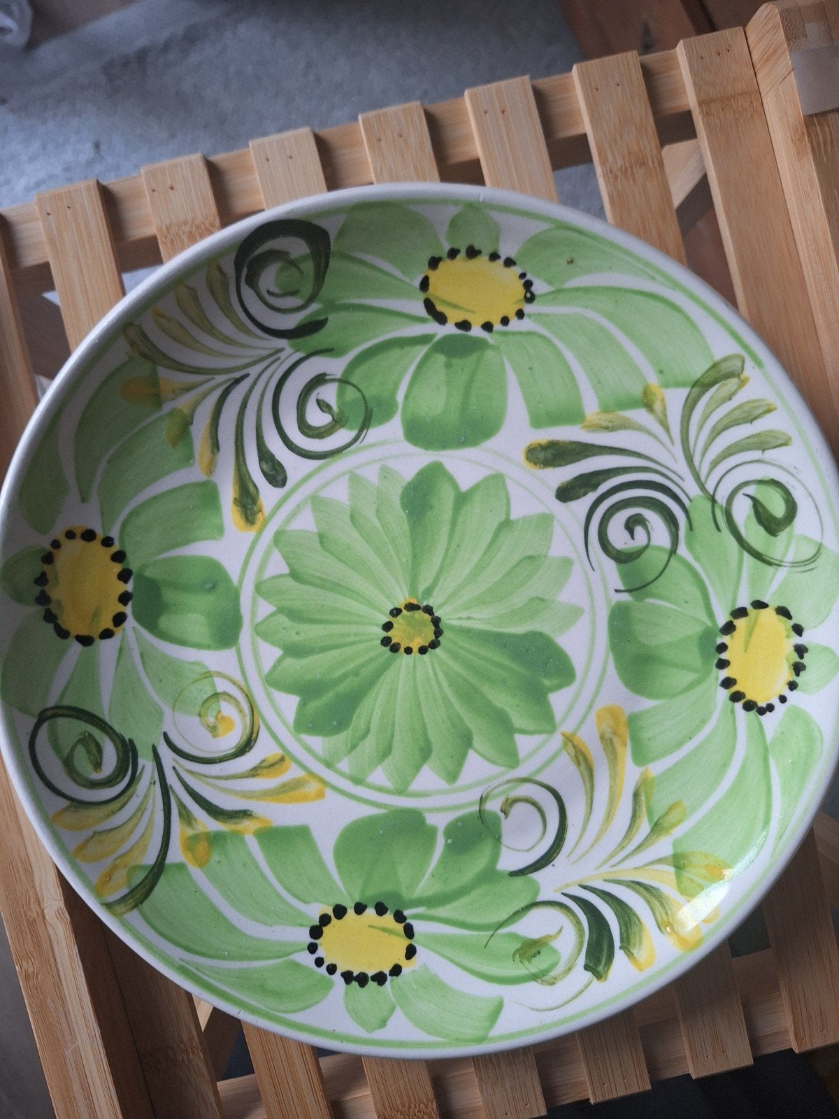 Aardewerk bordje | diameter 24 cm, Ophalen