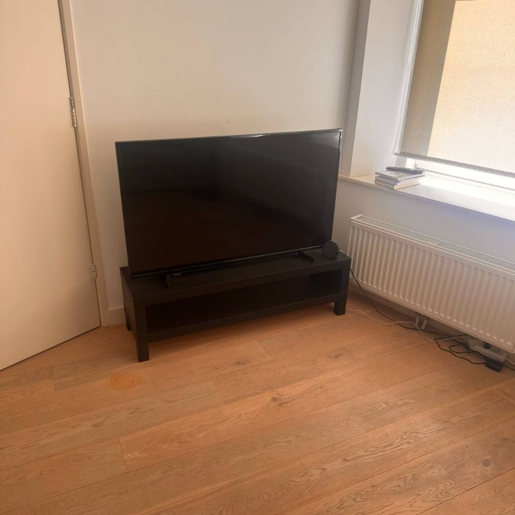Tv-meubel, zwartbruin, 120x35x36 cm, Ophalen, 100 tot 150 cm, Zo goed als nieuw, Minder dan 100 cm
