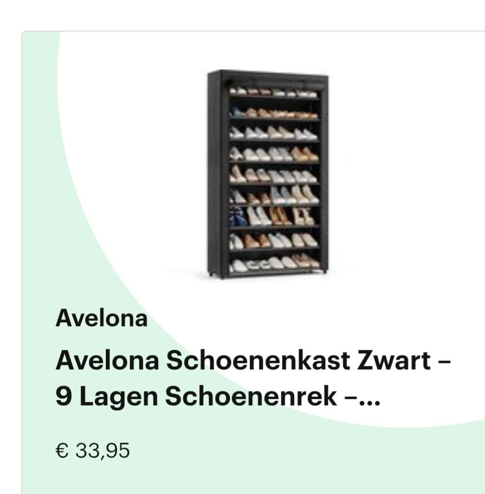 Stoffen schoenenrek, Huis en Inrichting, Ophalen, Gebruikt