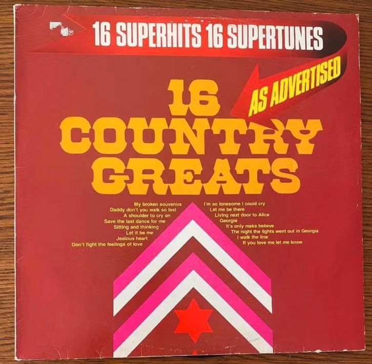 LP 16 Country Greats, Ophalen of Verzenden, Zo goed als nieuw, 12 inch