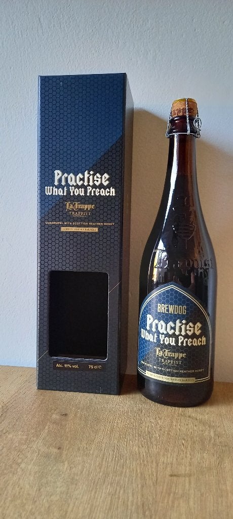 La Trappe x Brewdog - Practise What You Preach Vatgerijpt, Ophalen of Verzenden, Nieuw, Flesje(s), La Trappe