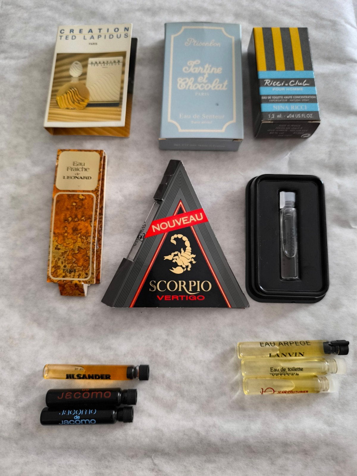 Vintage parfum miniaturen en samples - Diverse merken, Ophalen of Verzenden, Gebruikt