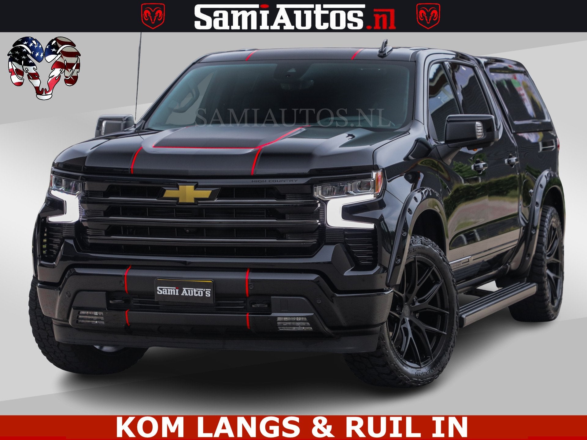 Chevrolet Silverado HULK PACK | BEAST | HUIF | BLACK OPS | B, Automaat, Met garantie (alle), 426 pk, Zwart