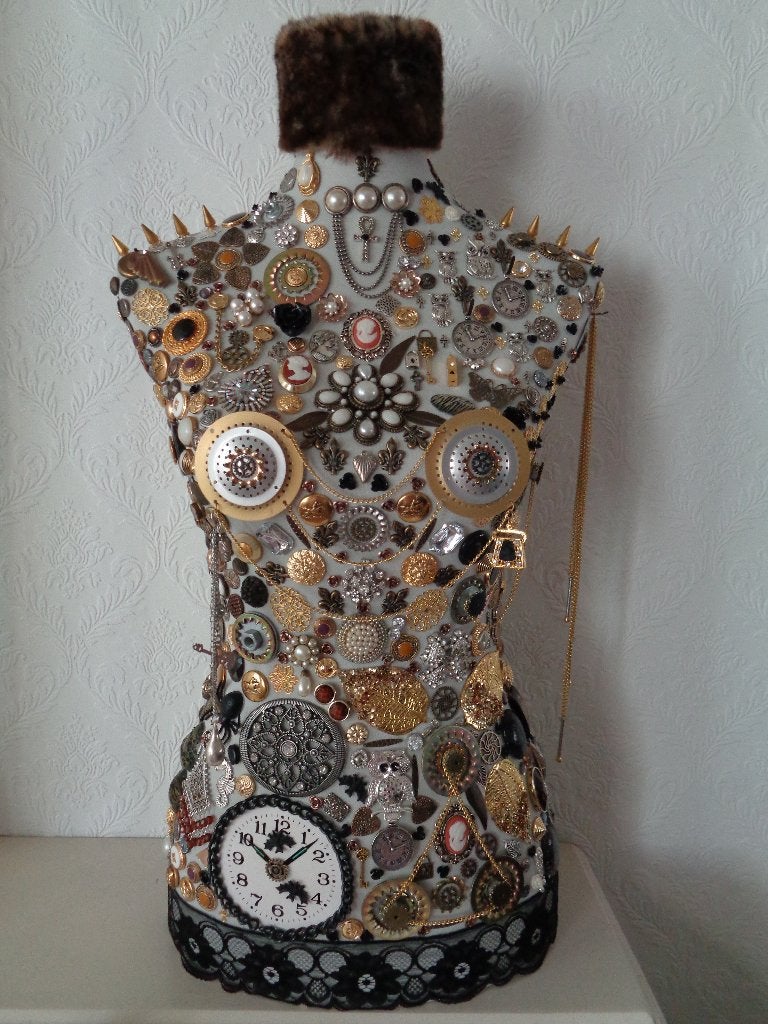 Torso Vrouw Industrieel / Steampunk  Nr UVK 4, Verzamelen, Ophalen, Nieuw, Mens