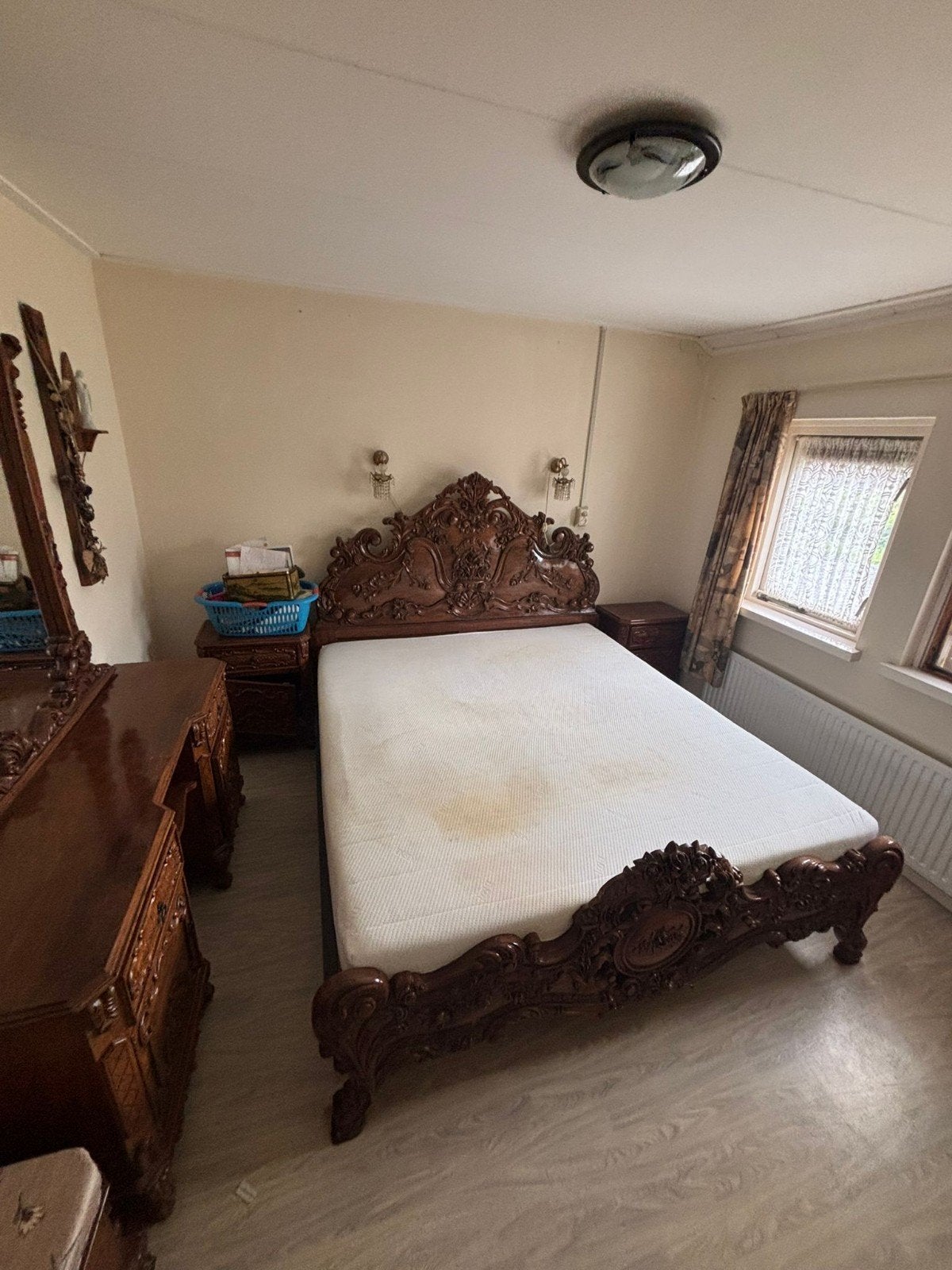 Complete Slaapkamer Set - Barok Stijl, Ophalen of Verzenden, Gebruikt, Tweepersoons