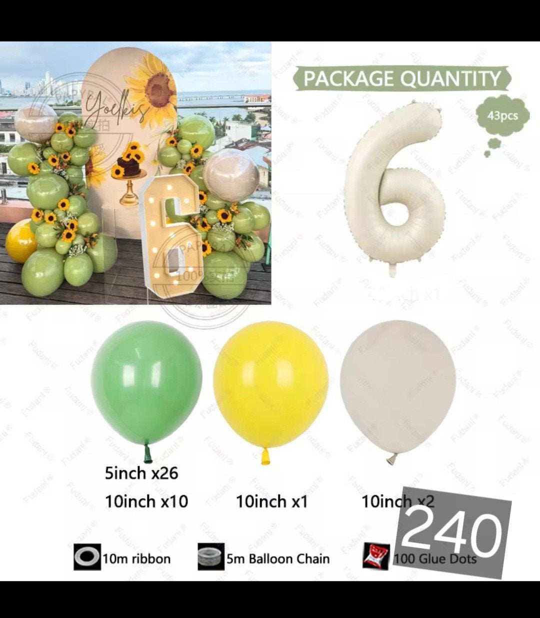 Nieuw Ballonnenboog Set - Verjaardag Decoratie (43 stuks), Hobby en Vrije tijd, Feestartikelen, Ophalen, Nieuw, Versiering, Verjaardag
