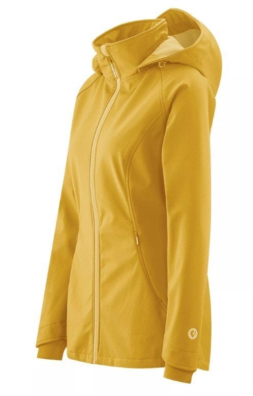 Mamalila Softshell Babywearing Jacket Allrounder – Mustard, Geel, Nieuw, Ophalen of Verzenden, Maat 36 (S)