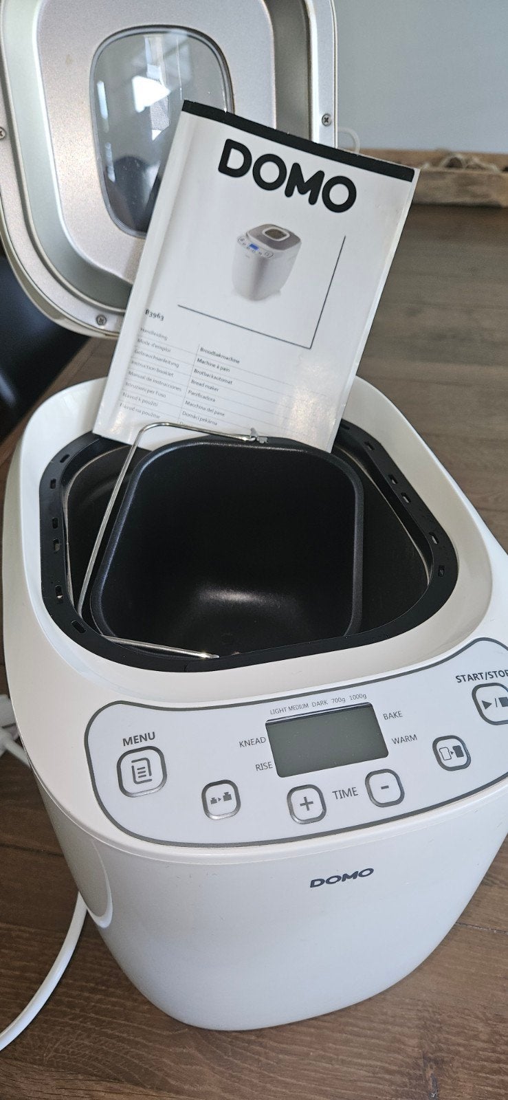 Domo B3963 Broodbakmachine - Nette staat, Witgoed en Apparatuur, Broodbakmachines, Met timer, 800 tot 1200 gram deeg, Ophalen of Verzenden