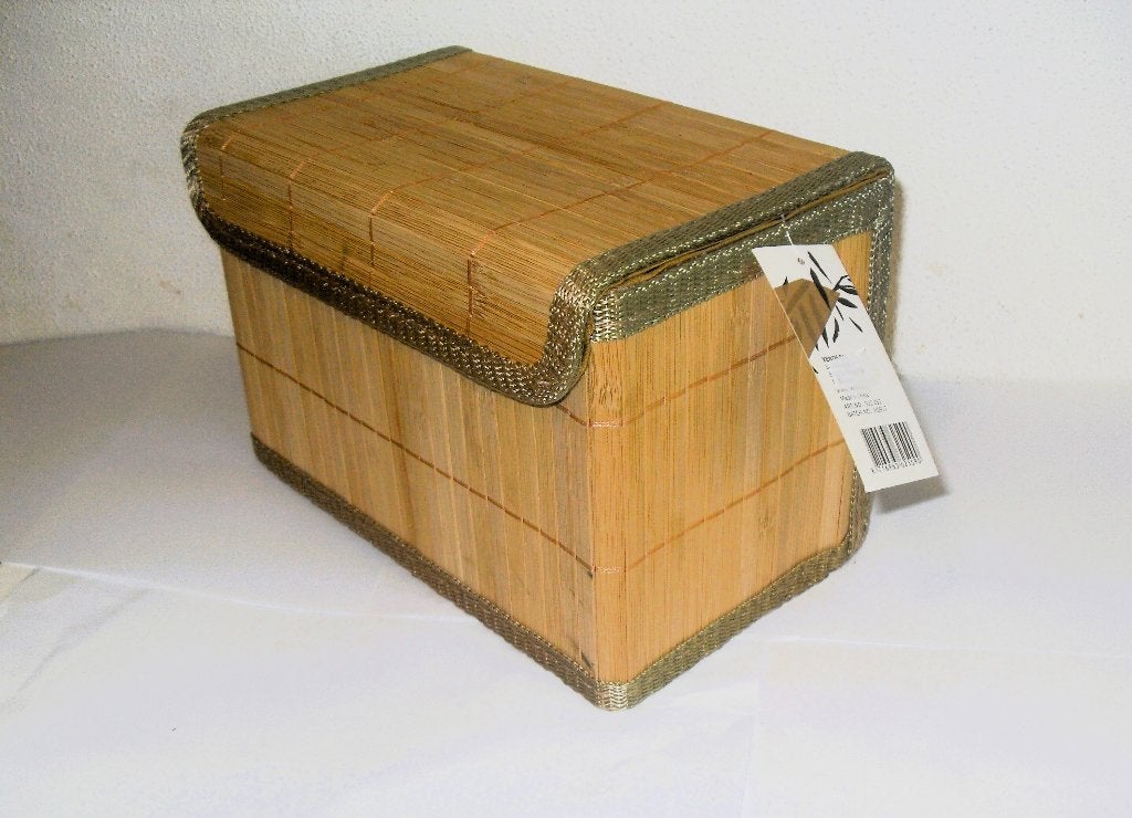 Opbergkist bamboe / opbergdoos met deksel Xenos, Minder dan 50 cm, Nieuw, Minder dan 50 cm, Ophalen of Verzenden
