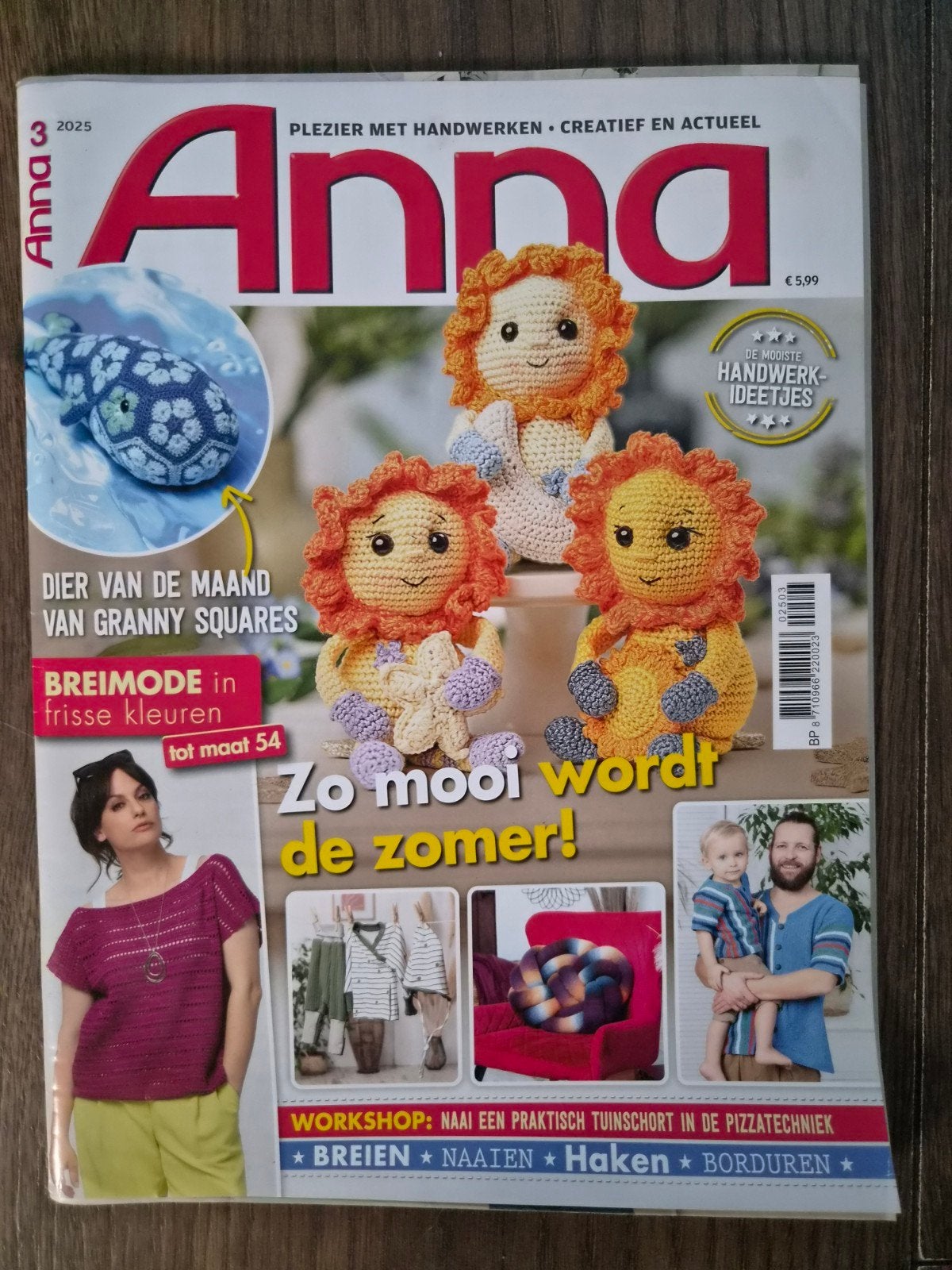 Anna Handwerk Magazine - Zelf zomerdecoratie maken, Ophalen of Verzenden, Zo goed als nieuw, Breien of Haken, Patroon of Boek