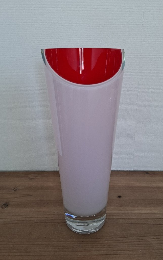 Leerdam glas design vaas Batman van Carina Riezebos ., Ophalen of Verzenden