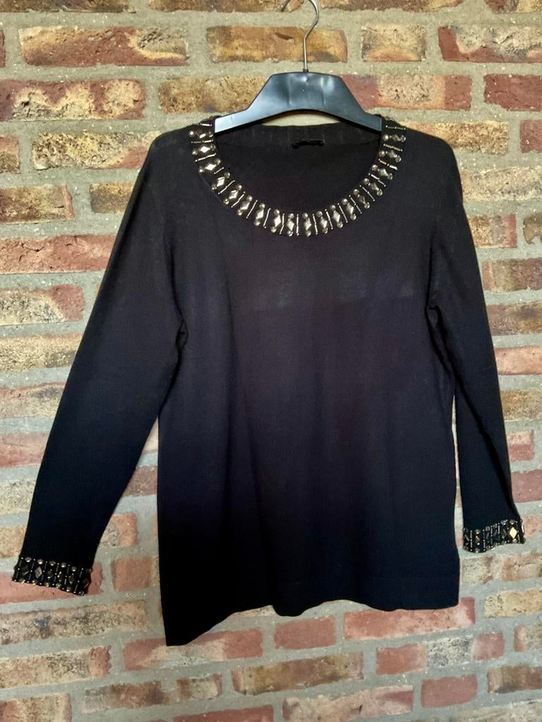 Riani! Prachtige als nieuwe trui zwart, bling diamant 42  44, Kleding | Dames, Truien en Vesten, Ophalen of Verzenden, Zo goed als nieuw