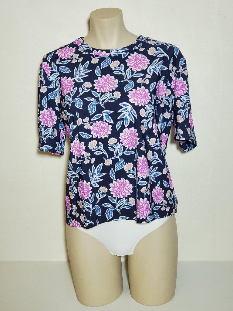 Studio Anneloes Lott Flower tee maat L – Dark Pink, Blue, Studio Anneloes, Maat 42/44 (L), Ophalen of Verzenden, Korte mouw