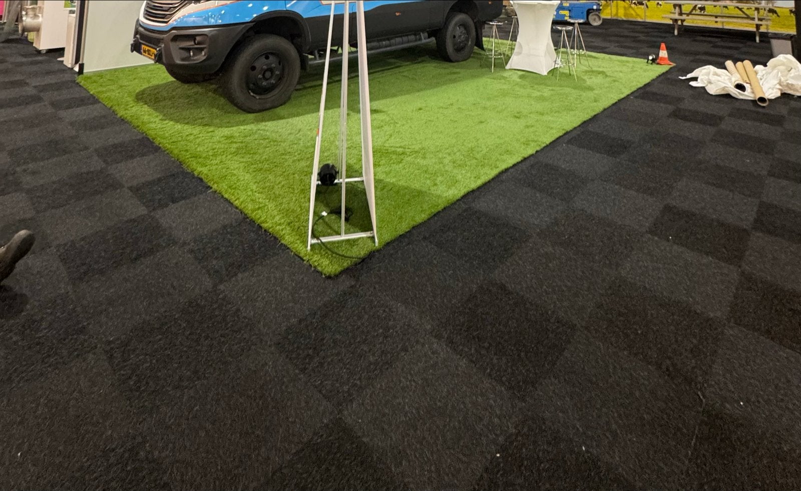 Kunstgras 50 mm hoog 7x6 mtr, Ophalen, Gebruikt, 20 m² of meer, Kunstgras