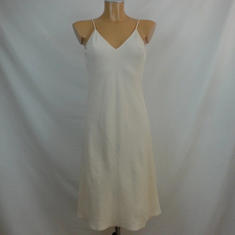 Ba&Sh White Full-Length Slip Dress Size 1, Maat 38/40 (M), Wit, Ophalen of Verzenden, Zo goed als nieuw