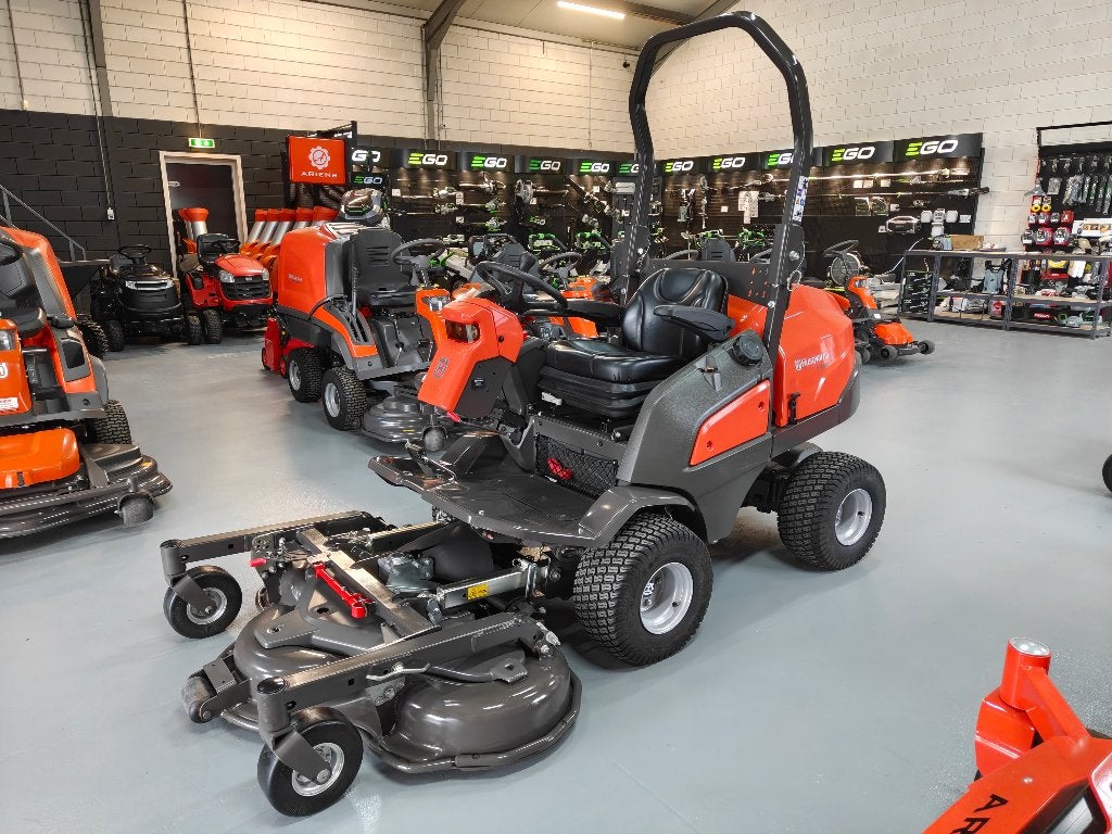 Husqvarna P520D AWD 132cm 20PK diesel zitmaaier frontmaaier, Tuin en Terras, Gebruikt, Ophalen of Verzenden, Elektrische starter