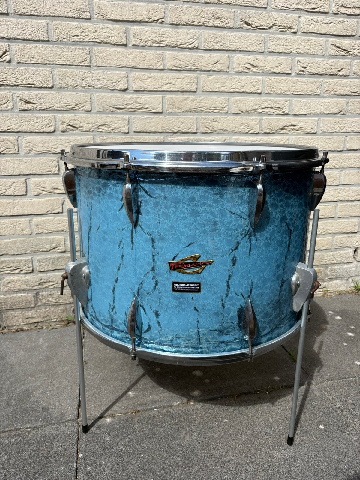 Vintage trixon floortom 20 inch!!! Blue croco, Muziek en Instrumenten, Drumstellen en Slagwerk, Ophalen, Gebruikt, Overige merken