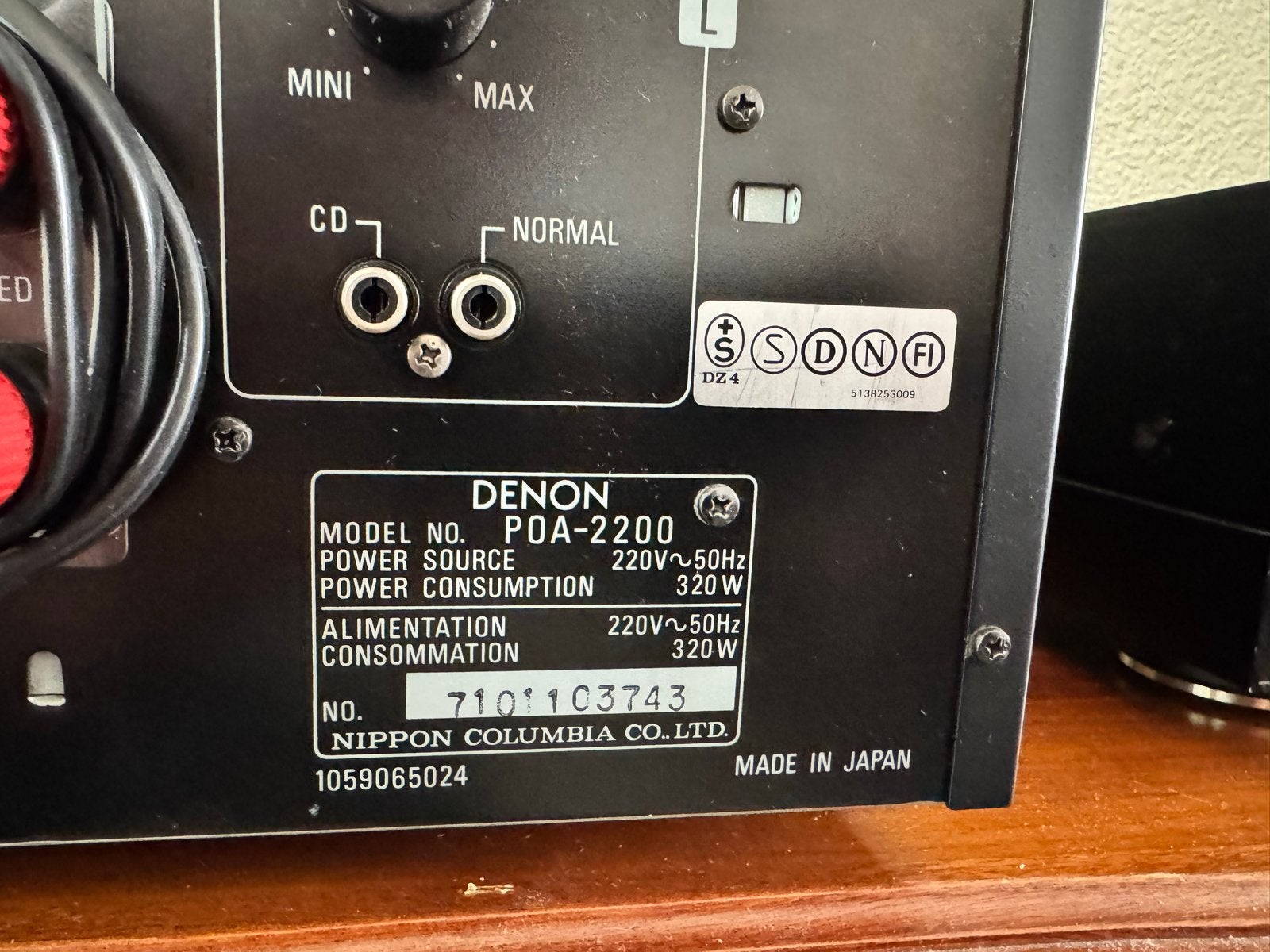 Denon POA-2200 Eindversterker & DAP-5500 Voorversterker, Ophalen, Denon, Zo goed als nieuw, 120 watt of meer