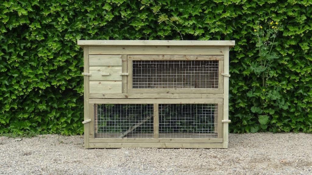Konijnenhok Aalburg | Duurzaam hout | Passend advies, Dieren en Toebehoren, Knaagdieren en Konijnen | Hokken en Kooien, 110 cm of meer