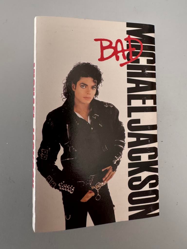 Cassette hoesje MICHAEL JACKSON - BAD, Cd's en Dvd's, Cassettebandjes, Verzenden, 1 bandje, Zo goed als nieuw, Pop