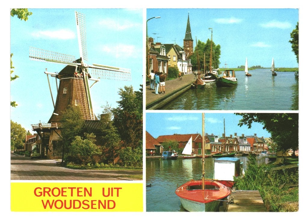 984032 Woudsend Friesland 80+ Gelopen met Postzegel, Ophalen of Verzenden, 1980 tot heden, Gelopen, Noord-Brabant