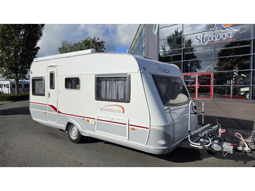 LMC Munsterland 490 enkele bedden mover luifel, Standaardzit, 4 tot 5 meter, LMC en Münsterland, Tot en met 4