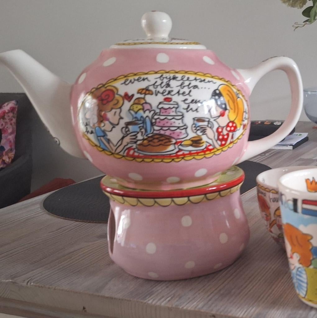 Theepot en warmhoudplaat, Ophalen, Zo goed als nieuw, Overige stijlen, Overige typen