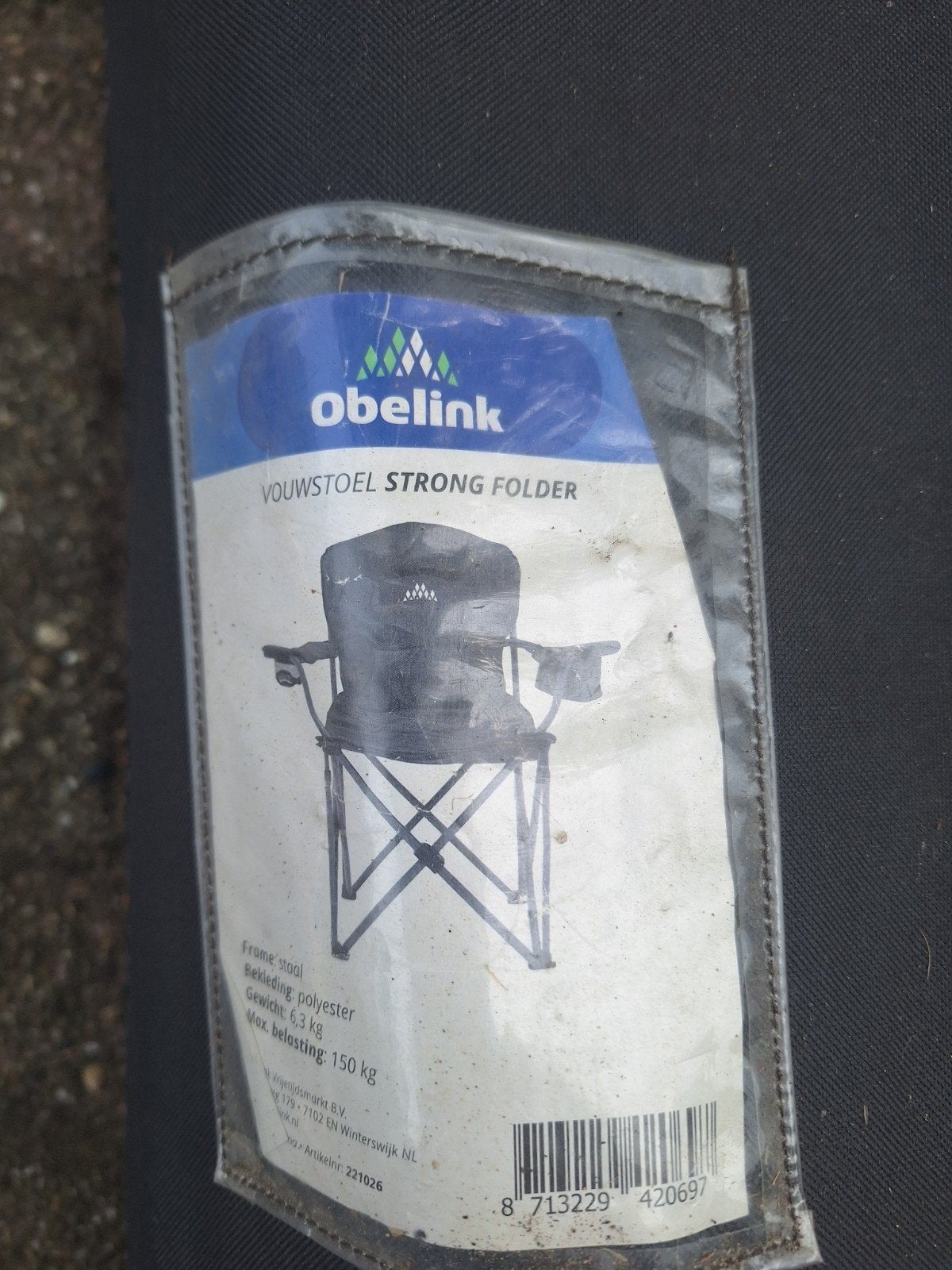 Obelink Strong Folder vouwstoel - 6.3 kg, tot 150 kg, Ophalen of Verzenden