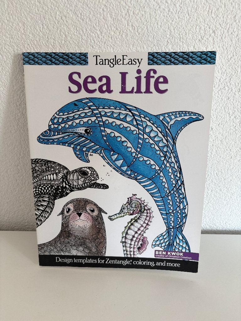 TangleEasy Sea Life, kleurboek volwassenen Zentangle (Nieuw), Overige typen, Ophalen of Verzenden, Sales@foxchapelpublishing.com