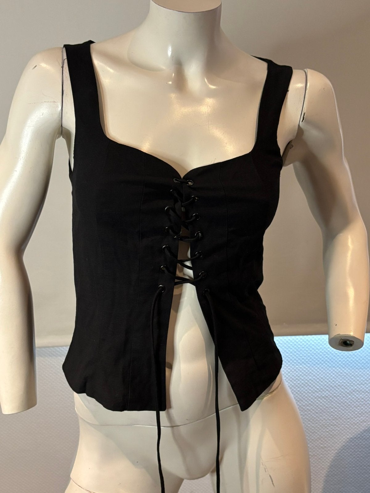 Fashion nova top met strech maat s, Zwart, Ophalen of Verzenden, Zo goed als nieuw, Maat 36 (S)