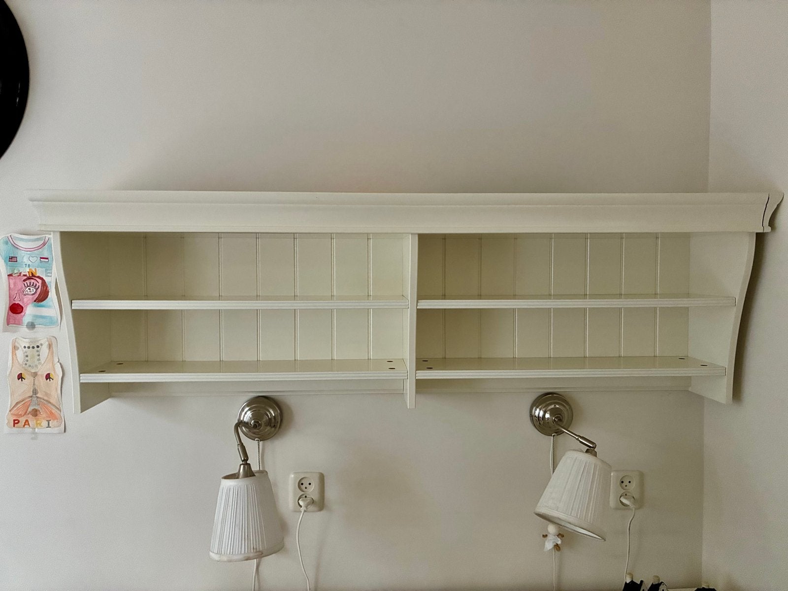 IKEA LIATORP witte landelijke wandkast / wandplank – 152 cm, Ophalen, Gebruikt