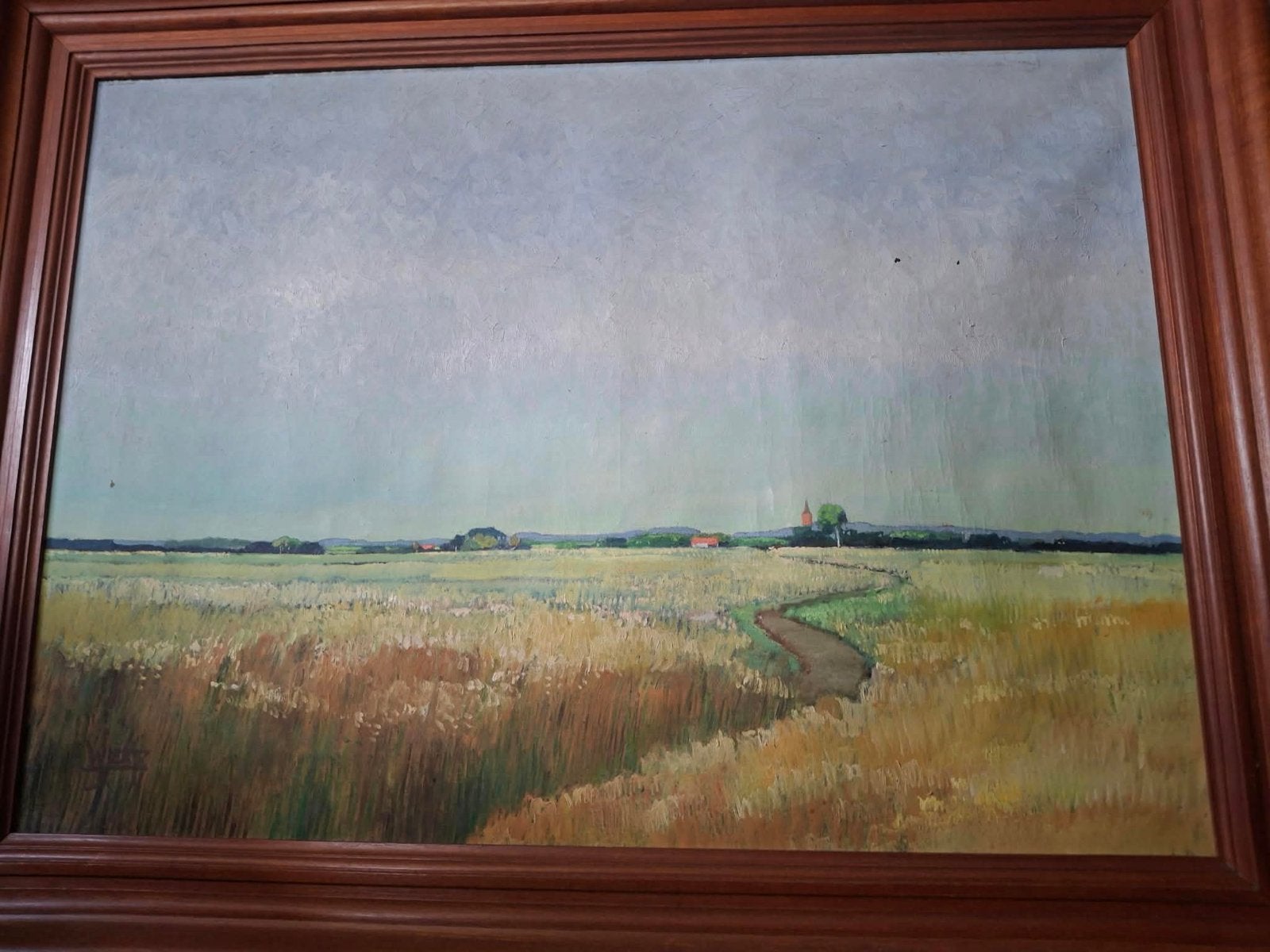 Schilderij Youp Wiertz (1893-1966) - Fleurig Landschap, Ophalen, Doek, Oud hollands, Landschap