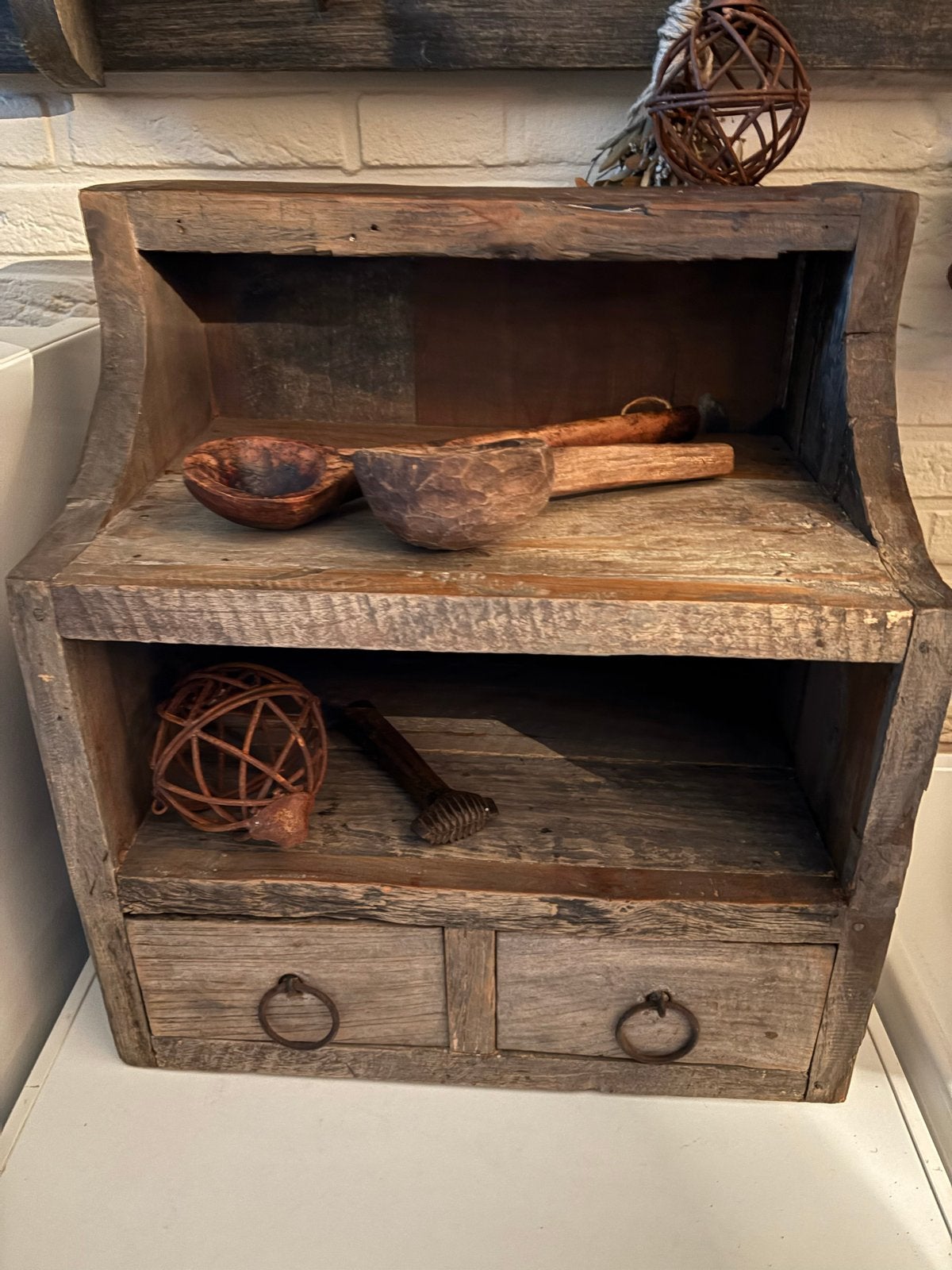 Mooie gruttersbak van driftwood liefst ophalen, Ophalen of Verzenden