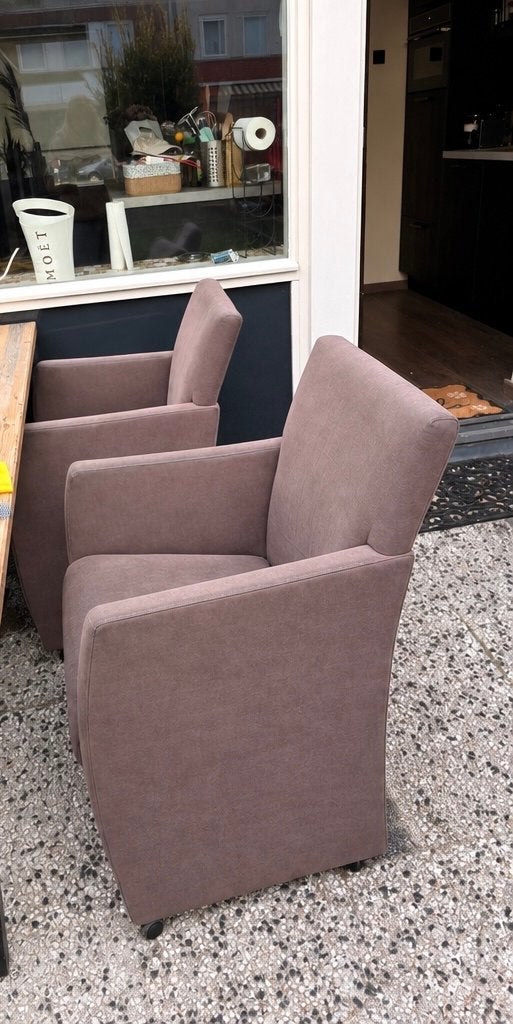 4 Stoelen met wieltjes, Ophalen, Gebruikt, Overige kleuren, Vier