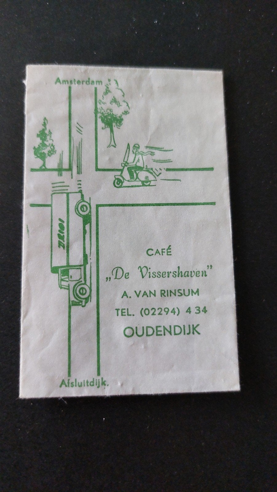 Oudendijk, café "De Vissershaven", Verzenden, Nederland