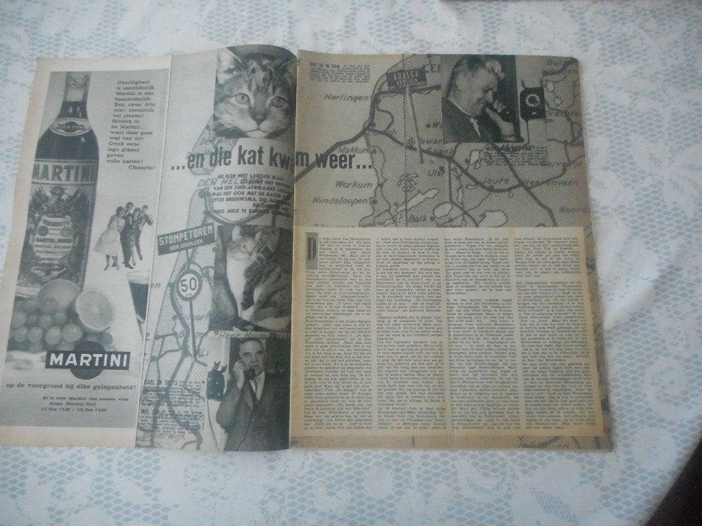 Stompetoren. Die kat kwam weer. Sytze Breeuwsma. 1962., Ophalen of Verzenden, 1980 tot heden, Nederland, Knipsel(s)