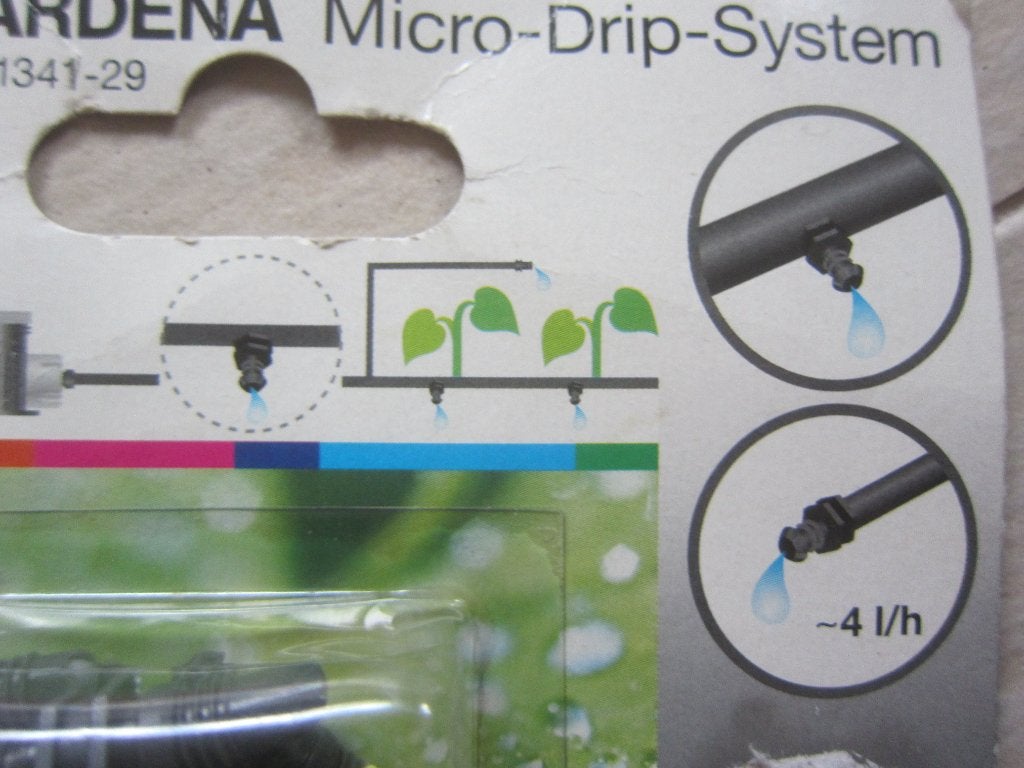 kamerplant tuinplanten micro drip druppelaars GARDENA 25 x, Ophalen of Verzenden, Nieuw, Kunststof