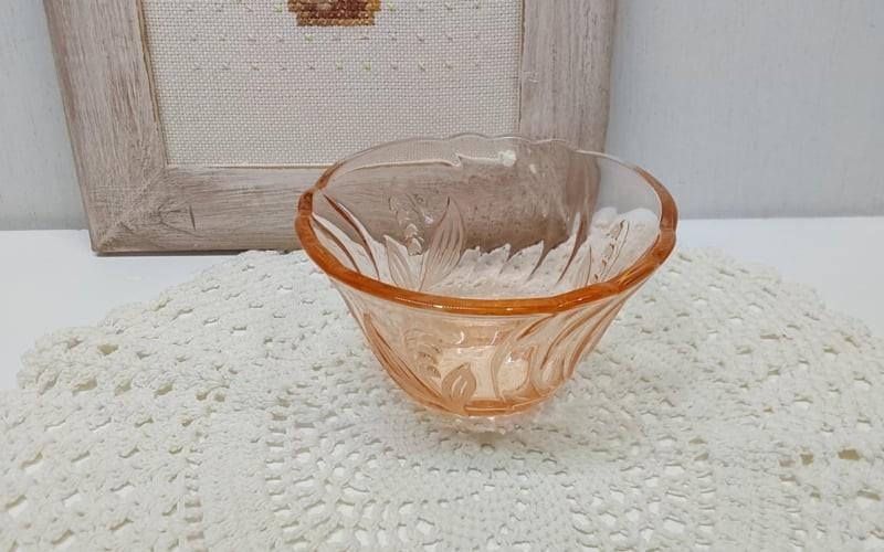 Roze persglas schaaltje, Antiek en Kunst, Antiek | Glas en Kristal, Ophalen of Verzenden