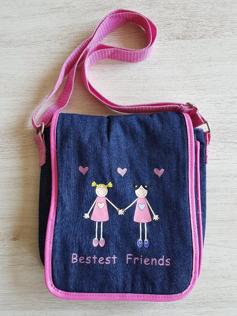 Bestest friends tasje 23 cm hoog, 22 cm breed, 4 cm diep, Kinderen en Baby's, Kindermode-accessoires, Ophalen of Verzenden