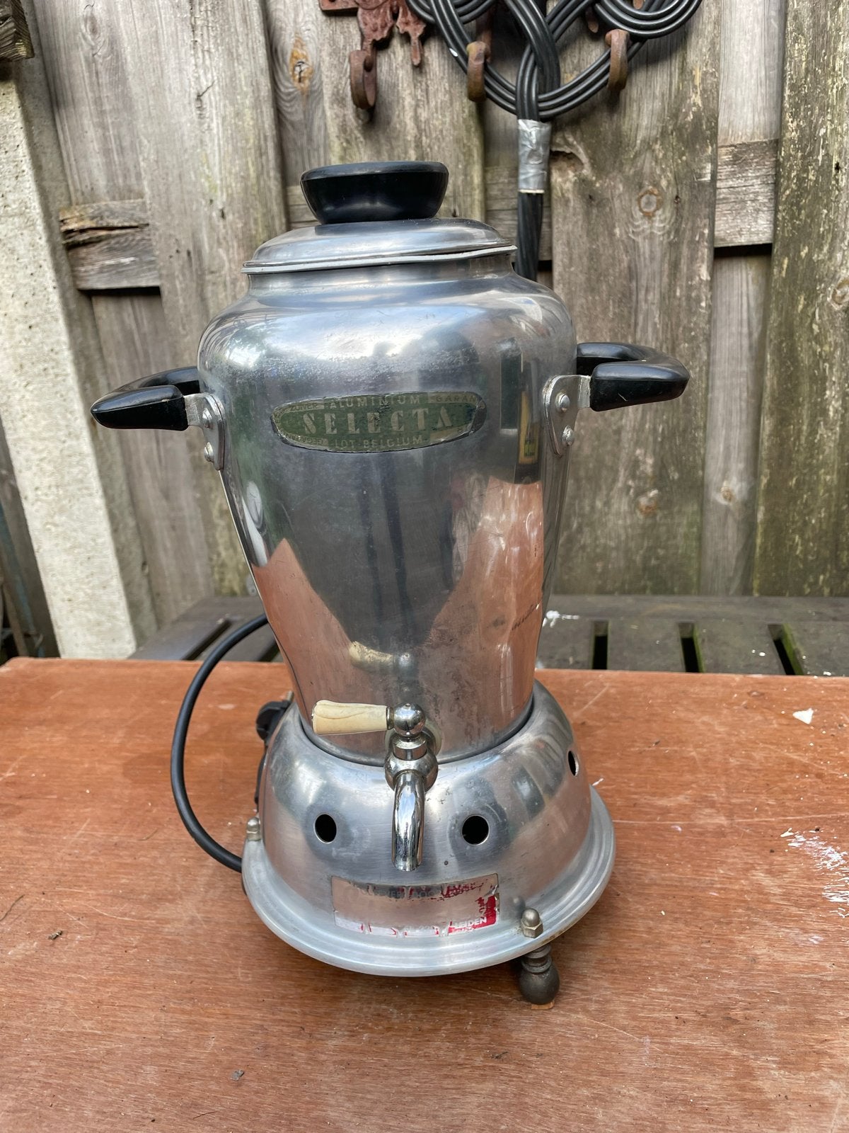 Vintage Selecta Aluminium Koffiezetapparaat, Ophalen of Verzenden