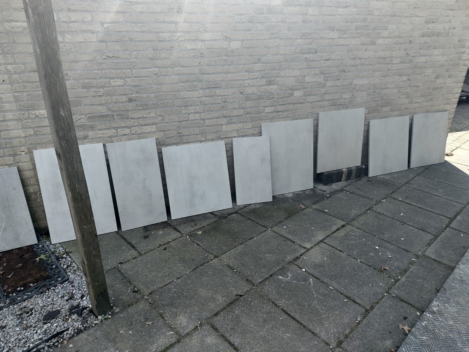 Grijs-blauwige keukendeurtjes - 8 stuks, Ophalen, Gebruikt, 50 tot 100 cm, Minder dan 100 cm