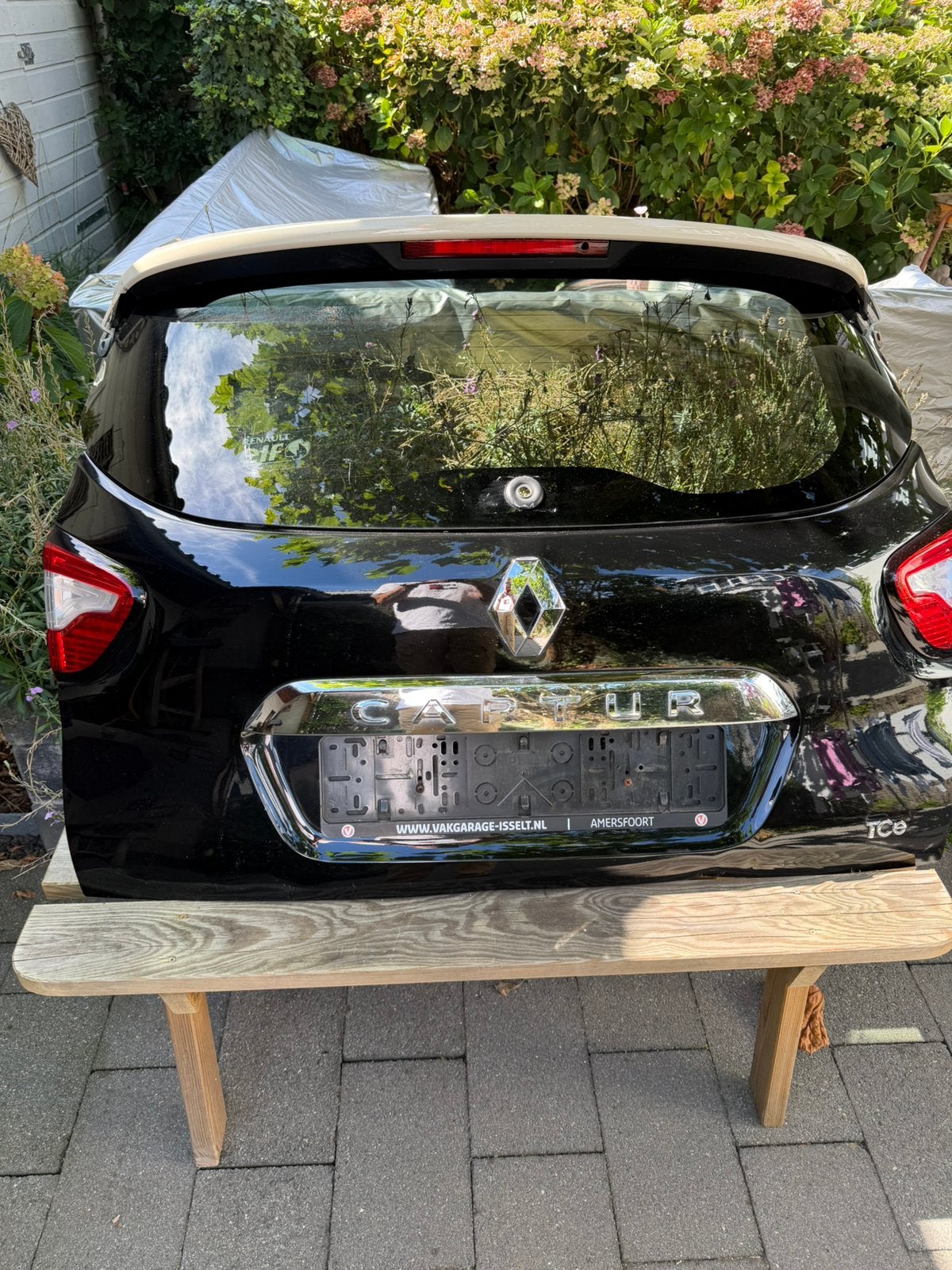 Achterklep Renault Captur 2014 zwart-ivoor, Ophalen, Voor, Renault, Achterklep