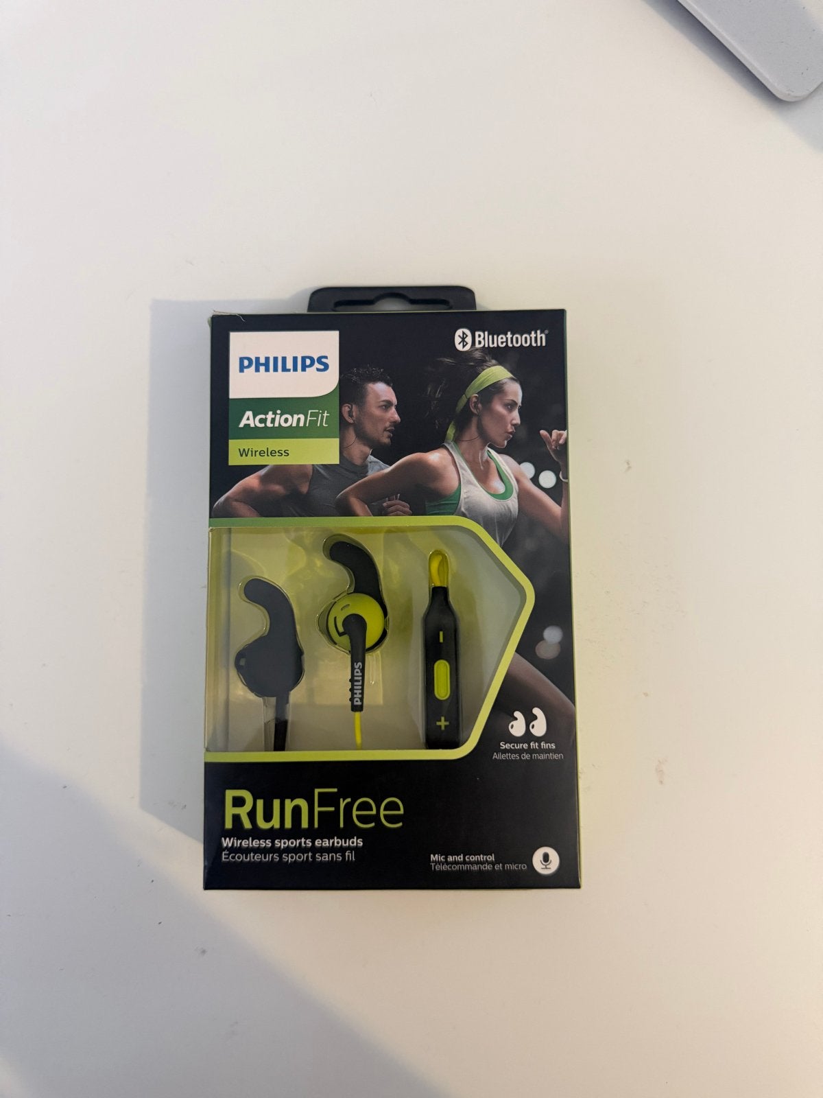 Philips ActionFit RunFree SHQ6500 draadloze sportoordopjes, Verzenden, Bluetooth, Nieuw, Zwart