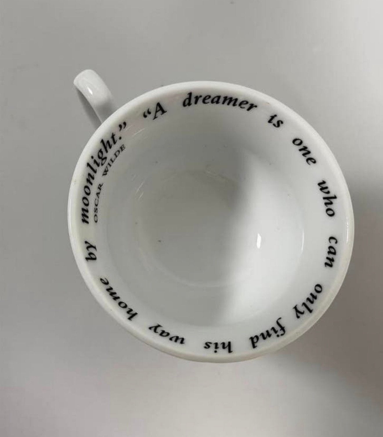 Hendrick’s Gin theekopje theekop kopje met Oscar Wilde quote, Antiek en Kunst, Ophalen of Verzenden