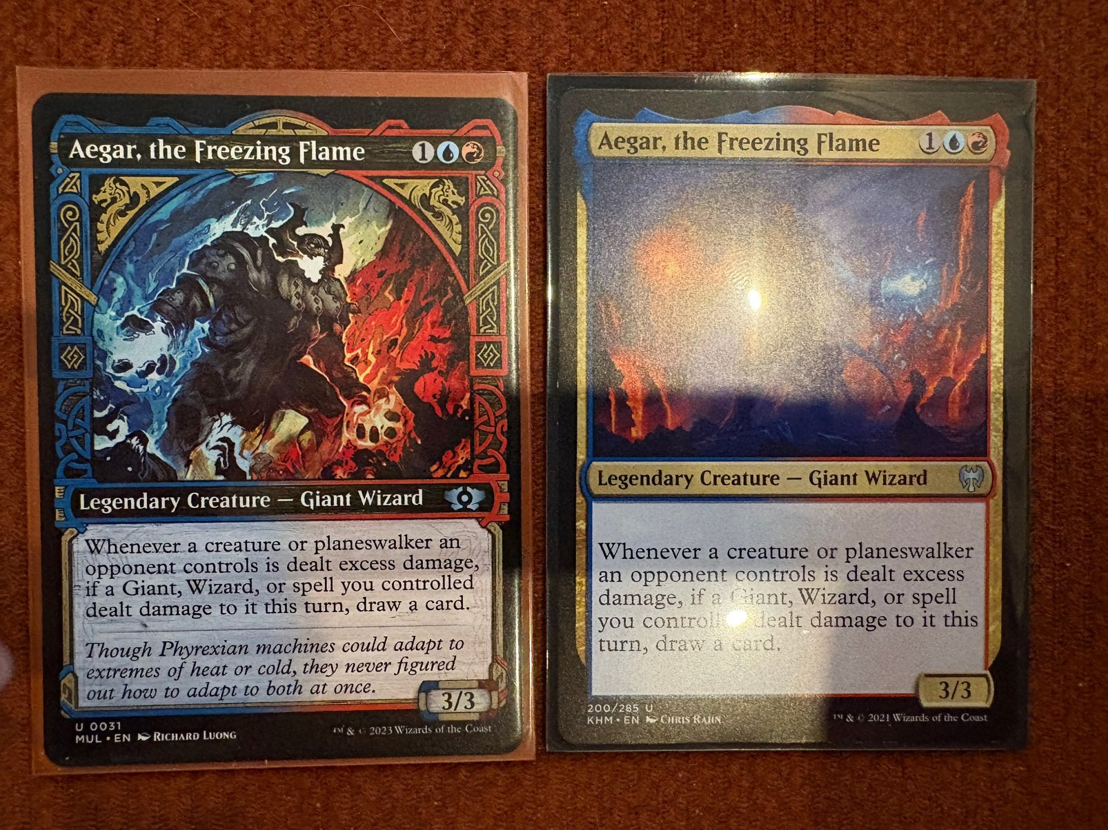 Aegar, the Freezing Flame mtg commander deck, Ophalen of Verzenden, Gebruikt, Speeldeck