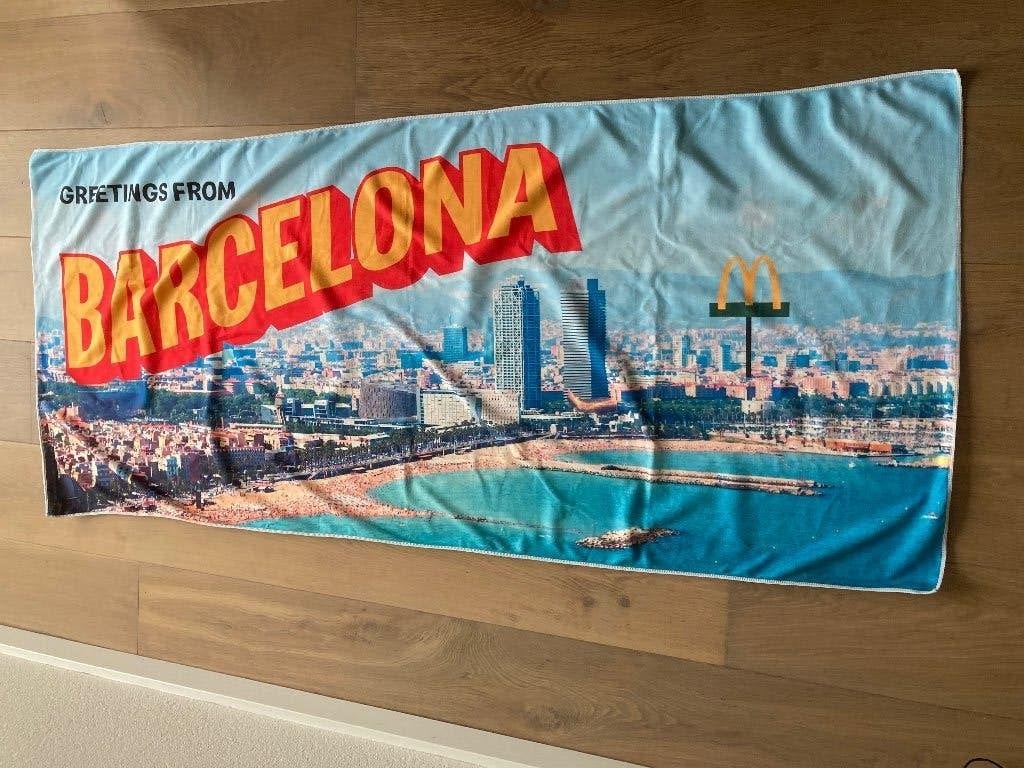 McDonald’s strandlaken, Ophalen of Verzenden, Nieuw, Meerkleurig, Badlaken