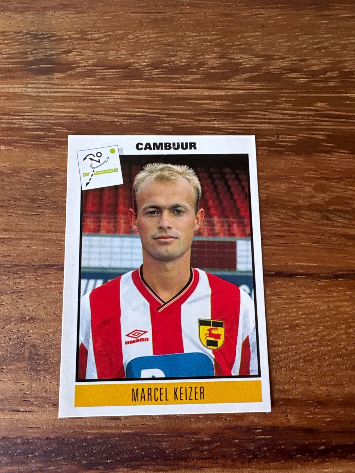 Panini Voetbal '94 Marcel Keizer Cambuur voetbalplaatje, Verzamelen, Ophalen of Verzenden, Zo goed als nieuw, Speelkaart(en)