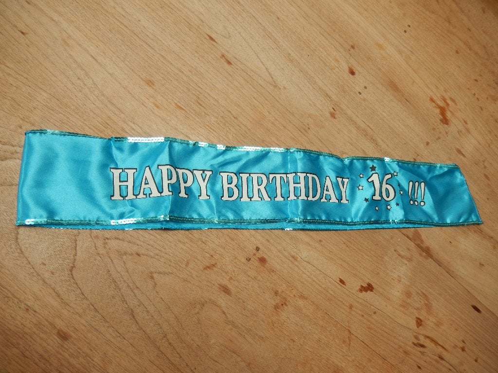 Sjerp Happy Birthday 16 !!! - Boy, Ophalen of Verzenden, Nieuw, Versiering, Verjaardag