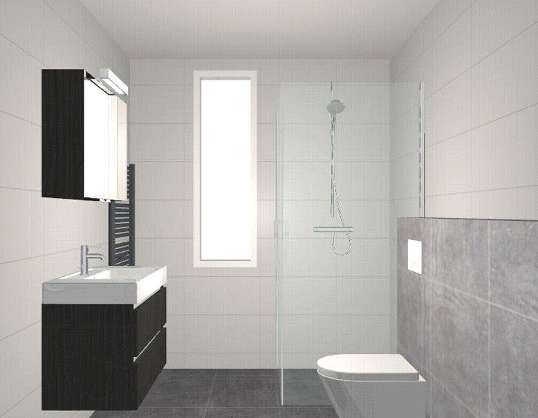 Complete moderne badkamer, Ophalen, Nieuw
