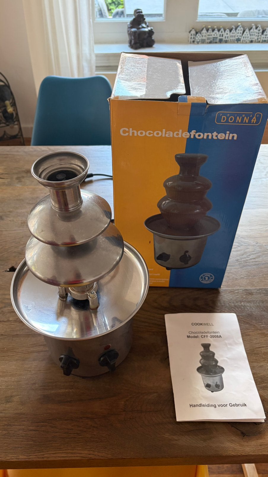 Chocolate fountain, Ophalen, Zilver, Metaal, Overige merken